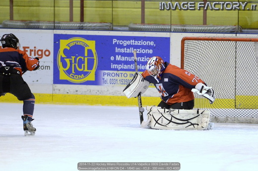 2014-11-22 Hockey Milano Rossoblu U14-Valpellice 0809 Davide Fadani